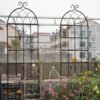4 Pack Metal Garden Rustproof Trellis For Climbing Plants Outdoor Flower Support - Black - Image 14