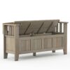 Acadian - Entryway Storage Bench - Distressed Gray - Image 3