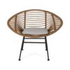 Cordella - Outdoor Woven Wicker Chairs With Cushions, (Set of 2) - Brown / Beige - Image 7