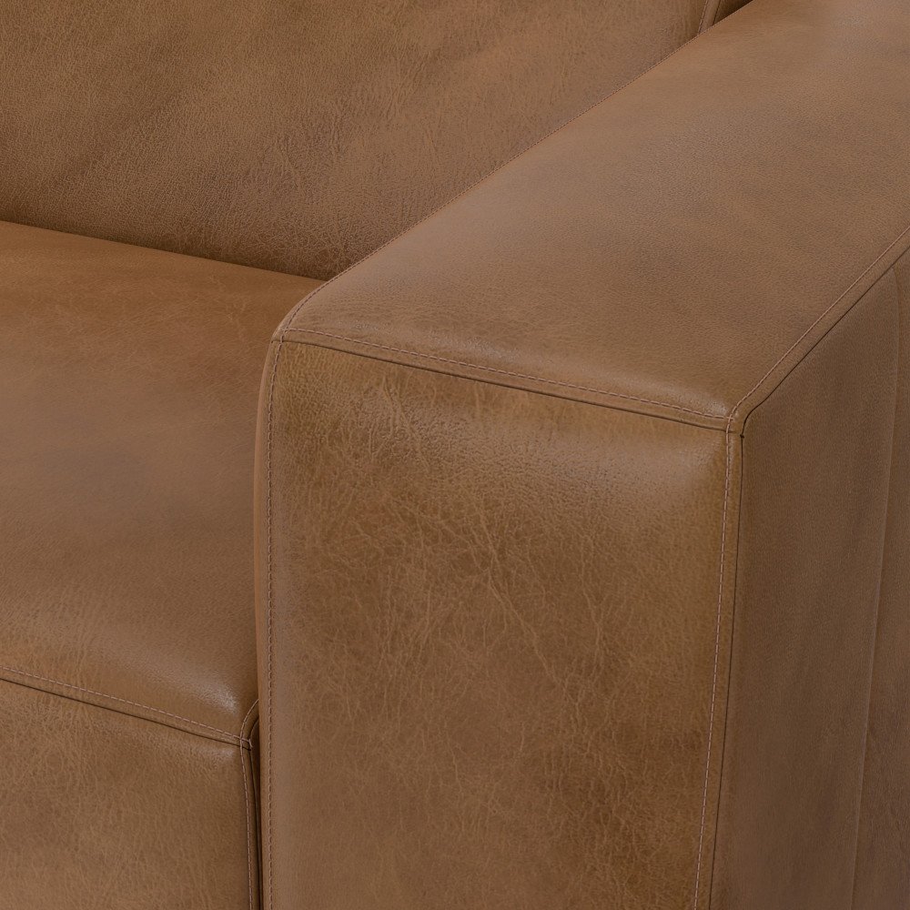 Rex - 2 Seater Sofa And Left Chaise - Brown - Image 19