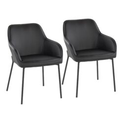 Daniella - Contemporary Dining Chair (Set of 2) - Black