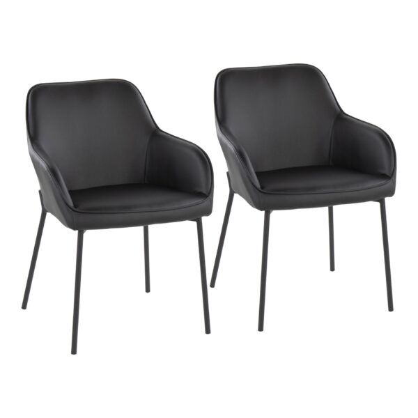 Daniella - Contemporary Dining Chair (Set of 2) - Black