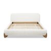 Alpine - Queen Puffy Modern Platform Bed - Ivory White - Image 2