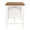 5 Pieces Counter Height Rustic Farmhouse Dining Room Wooden Bar Table Set With 2 Stools And 2 Chairs - White - Image 21