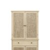 4 Door Storage Cabinet With 1 Drawer And 4 Adjustable Inner Shelves - Natural - Image 17