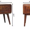 Avora - 3 Drawer Nightstand - Brown - Image 13