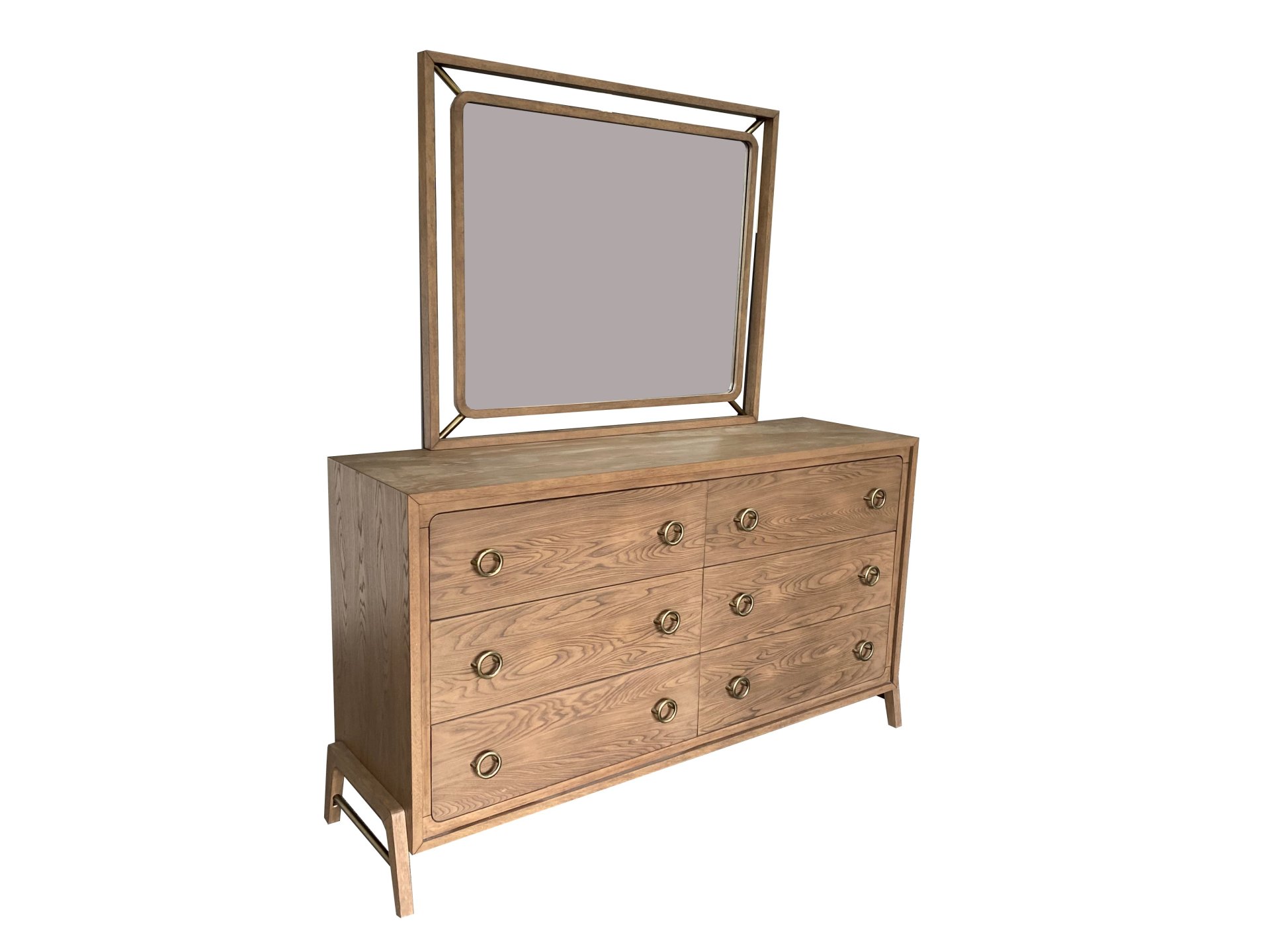 6 Drawer Dresser - Latte - Image 8