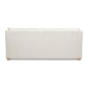 Ada - Flared Arm Contemporary Sofa With Lumbar Pillows - Flax White - Image 5