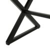 Rolando - Outdoor Aluminum Dining Table With Steel Frame - Brown / Black - Image 8