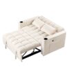 Multi Functional Sofa Bed With Cup Holder And USB Port For Living Room Or Apartments - Milk White - Image 17