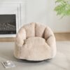Albi - Indoor Cozy Armchair Style Bean Bag - Beige - Image 5