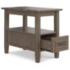 Lev - Narrow End Table - Smoky Brown - Image 2