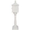 Cast Aluminum Mail Box, Postal Box, Mailbox - White - Image 8