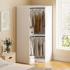 Polygon - Corner Wardrobe - White - Image 16