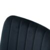 Indoor Velvet Dining Chair, Modern Kitchen Dining Chair With Cushion Back, Upholstered Side Chair With Coated Metal Legs, Family Kitchen Dining Room And Living Room (Set of 4) - Black - Image 9