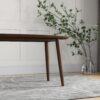 Ada - Mid-Century Modern Style Oval Dining Table - Brown - Image 8