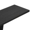Console Table With V Shape Base / Natural Wood Veneer, Sculptural Entryway Accent - Black - Image 9