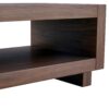 Modern Minimalist Rectangular Coffee Table Measuring Embodies The Simple Charm Of Mid Century Aesthetics, Adding A Touch Of Elegance To Your Living Room - Walnut - Image 16
