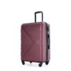 3 Piece Luggage Sets Lightweight Suitcase With Two Hooks, Spinner Wheels, Tsa Lock, (20/24/28) - Wine Red - Image 11