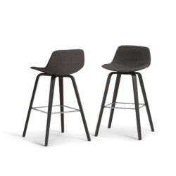 Randolph - Bentwood Counter, Bar Height Stool (Set of 2) - Black