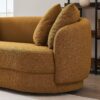 Dylan - Modern French Boucle Sofa - Dark Yellow - Image 6