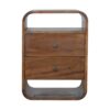 Curve 2 Drawer Nightstand - Brown - Image 12
