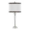 Diamond - Torch Crystal Contemporary Table Lamp (Set of 2) - Clear / Off White / Dark Gray / Polished Nickel - Image 2