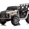 12V7A 30W*2 Four-Wheel Drive Leather Seat One Button Start, Forward And Backward, High And Low Speed, Music, Front Light, Power Display, Two Doors Can Open, 2.4G R / C, Seat Belt Four Wheel Absorber - White / Black - Image 2