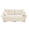 Premium Ergonomic 2 Seater Sofa With High Resilience Foam Cushions For Modern Living Spaces - White - Image 6