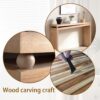 Slim Console Table, Narrow Entryway Table With Bead Detail - Light Natural / Natural - Image 11