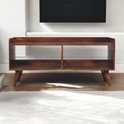 Open Top Media Unit - Brown