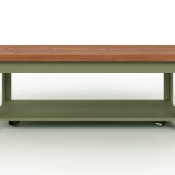 Vineyard - Coffee Table - Sage Green And Fruitwood