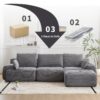 Compressed Sofa, Large Sectional Couches For Living Room - Gray - Image 9