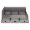 Full Size Daybed With 3 Drawers And 3 Storage Compartments - Gray - Image 5