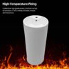 15" Pedestal Sink With Space Saving Design, Smooth Non Porous Surface For Powder Rooms - White - Image 9