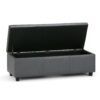 Avalon - Storage Ottoman Bench - Stone Gray - Image 3