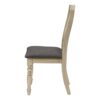Dining Chair, Upholstered, Side, Transitional (Set of 2) - Gray - Image 5