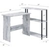 Levi - Writing Desk - Antique White / Black - Image 2