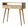 Curved Console Table - Oak - Image 10