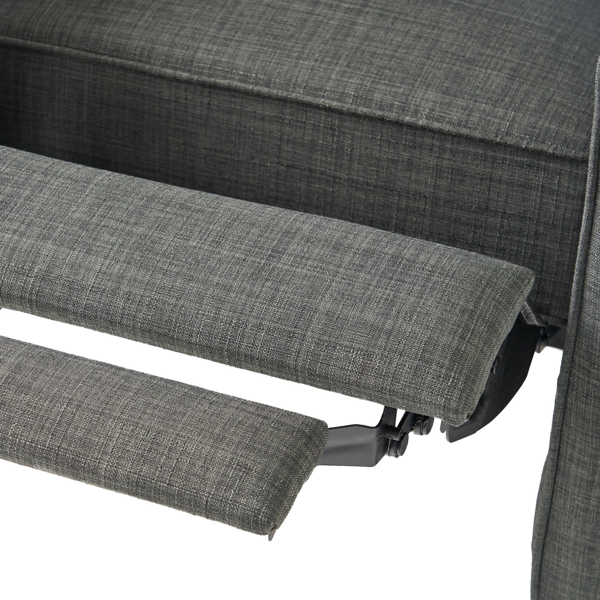 Linen Push Back Chair For Elegant Home - Dark Gray - Image 15