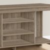 TV Stand, Console, Media Entertainment Center, Storage Shelves - Taupe - Image 3