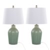 Rockwell - Contemporary Ceramic Table Lamp (Set of 2) - Sage / White - Image 2
