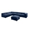 Contemporary Modular Sectional Sofa With Storage In Soft - Blue - Image 7