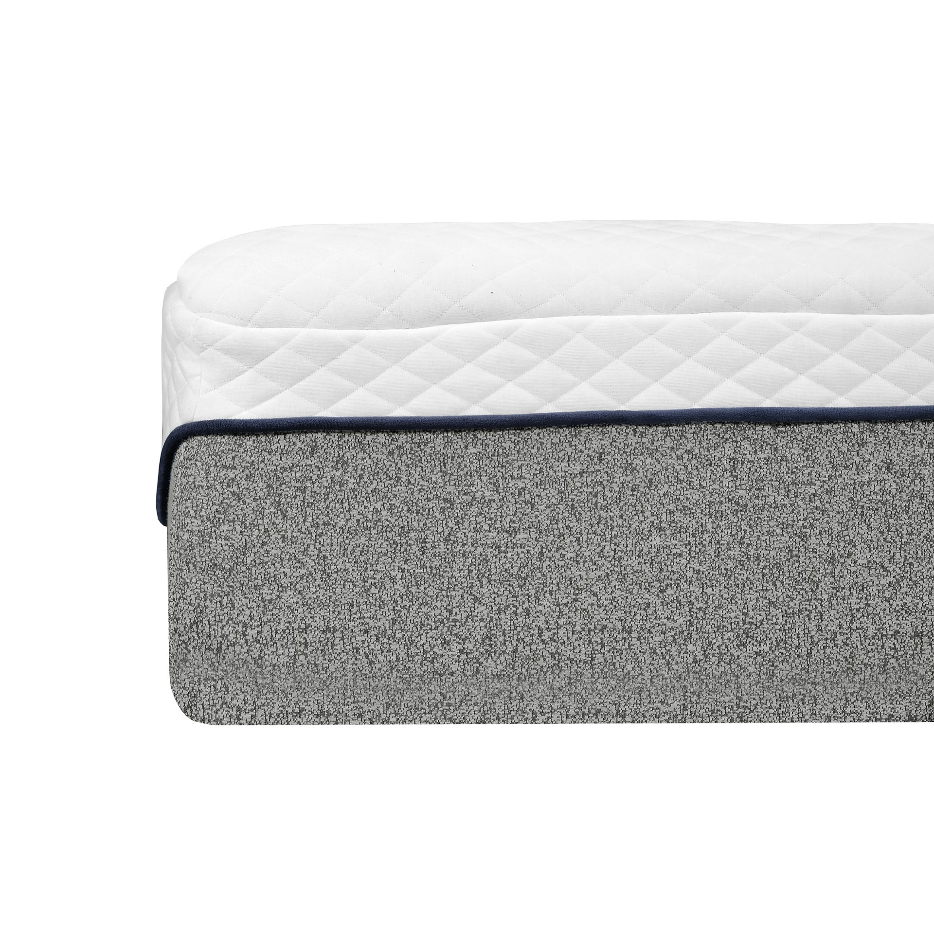 Ultra Plush 13" Gel Memory Foam Mattress For King Size Bed With Double Layered Jacquard Cover - Gray / White - Image 7