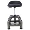 Pneumatic 360 Degree Swivel Stool, Mechanics Rolling Creeper Seat, Heavy Duty Rolling Mechanics Stool, Shop Stool With Casters - Gray - Image 4