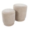 Marla - Upholstered Contemporary Ottoman Set - Beige - Image 5