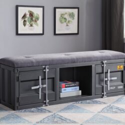 Cargo - Bench With Storage - Gray / Gunmetal