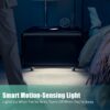 Modern Smart Side Table With Built-In Fridge, Wireless Charging, Temperature Control, Power Socket, USB Ports, Outlet Protection, Induction Light - Black - Image 8