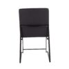 Fuji - Contemporary, High Back Faux Leather Dining Chair (Set of 2) - Black - Image 5