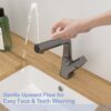 Pull Down Bathroom Sink Faucet With 3 Water Modes And Stainless Steel Construction - Gunmetal Black - Image 4